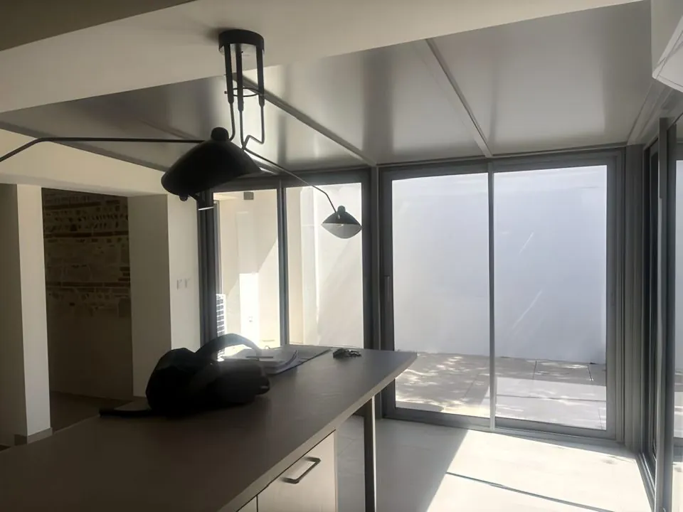 Extension vitrée, maison de ville